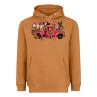 Valentines Day Leopard Farm Animals Truck Heavyweight Hoodie | Teevron