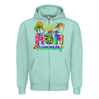 Seafoam mom summer Zipper Hoodie - RanaPortraitStore