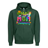 Sports Green mom summer Zipper Hoodie - RanaPortraitStore