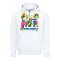 White mom summer Zipper Hoodie - RanaPortraitStore