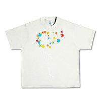 Pistachio Dandelion Autism Puzzle Be Kind Urban Heavy Tee - CowhideDigitalArt