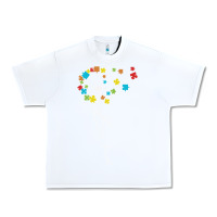 White Dandelion Autism Puzzle Be Kind Urban Heavy Tee - CowhideDigitalArt