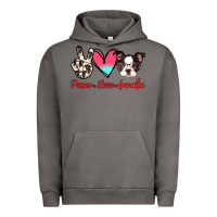 Pigment Tornado Peace Love Frenchie Urban Hoodie - Jasminsmagicworld