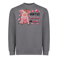 Storm Valentine's Day Don't Go Bacon My Heart Heavyweight Sweatshirt - RanaPortraitStore