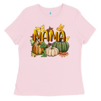 Bubblegum Pink mama pumpkin Ladies Tee - BundleAndBundleShop