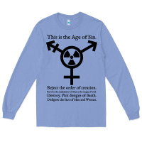 Colony Blue this is the age of sin   transgender symbol Long Sleeve Tee - artisFamous