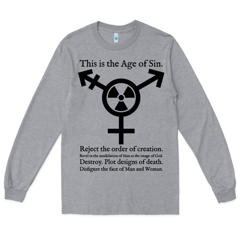 This Is The Age Of Sin   Transgender Symbol Long Sleeve Tee by artisFamous | Teevron
