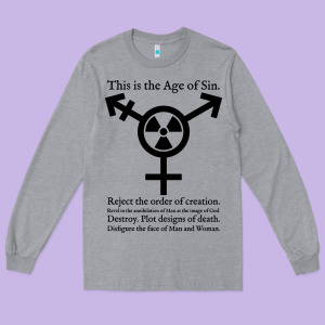 This Is The Age Of Sin   Transgender Symbol Long Sleeve Tee Designed By Artisfamous