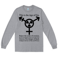 Heather Grey this is the age of sin   transgender symbol Long Sleeve Tee - artisFamous