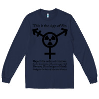 Navy this is the age of sin   transgender symbol Long Sleeve Tee - artisFamous