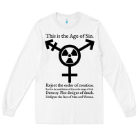 White this is the age of sin   transgender symbol Long Sleeve Tee - artisFamous