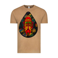Vintage Camel african masks teardrop  6 Vintage Tee - BundleAndBundleShop