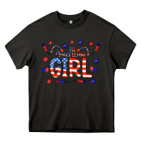Asphalt all american girl doodle letters Heavy Core Tee - CowCowDesign