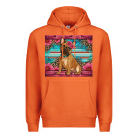 Carrot french bulldog floral Premium Hoodie - Artiststas