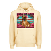 Pina Colada french bulldog floral Premium Hoodie - Artiststas