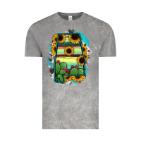 Cloud Rock Alabama Map Sunflower Cactus Serape Vintage Tee - RanaPortraitStore