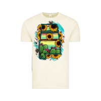Vintage Arctic Alabama Map Sunflower Cactus Serape Vintage Tee - RanaPortraitStore