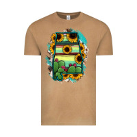 Vintage Camel Alabama Map Sunflower Cactus Serape Vintage Tee - RanaPortraitStore