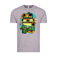 Vintage Zinc Alabama Map Sunflower Cactus Serape Vintage Tee - RanaPortraitStore