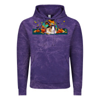 Cloud Purple Halloween Guinea Pig Vintage Hoodie - LillyAllenDesigns