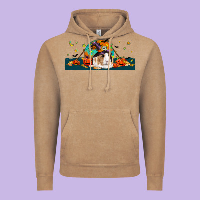 Halloween Guinea Pig Vintage Hoodie Designed By Lillyallendesigns