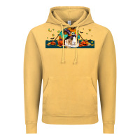 Vintage Mustard Halloween Guinea Pig Vintage Hoodie - LillyAllenDesigns