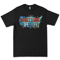 Black Sweet land of liberty Premium Tee - FaDigitalArtStudio