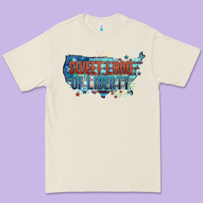 Sweet Land Of Liberty Premium Tee Designed By Fadigitalartstudio
