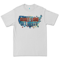 Dove Grey Sweet land of liberty Premium Tee - FaDigitalArtStudio