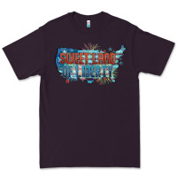 Plum Sweet land of liberty Premium Tee - FaDigitalArtStudio