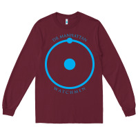 Burgundy dr manhattan Long Sleeve Tee - artisFamous