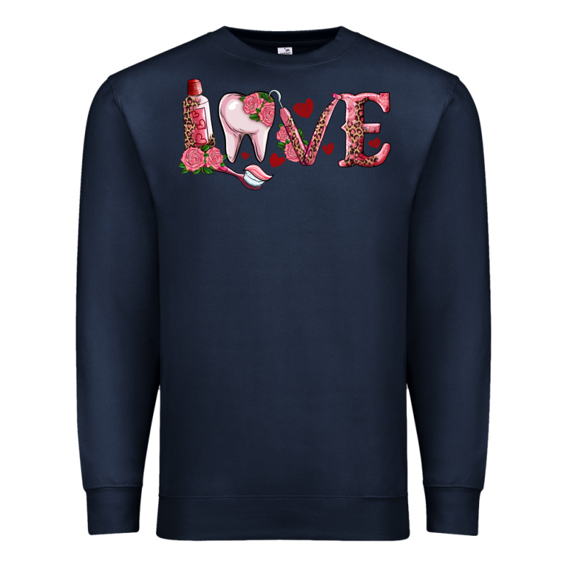 Valentines Day Dental Love Premium Sweatshirt by RanaPortraitStore | Teevron