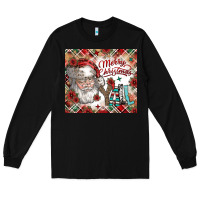 Black merry christmas y'all Long Sleeve Tee - CowhideDigitalArt