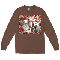 Chestnut merry christmas y'all Long Sleeve Tee - CowhideDigitalArt