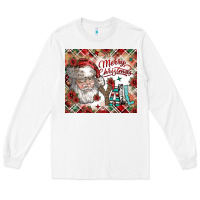 White merry christmas y'all Long Sleeve Tee - CowhideDigitalArt