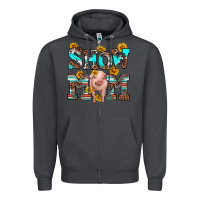 Smoke show mom pig Zipper Hoodie - RanaPortraitStore