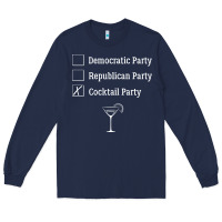 Navy democratic republican cocktail party funny Long Sleeve Tee - artisFamous