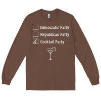Chestnut democratic republican cocktail party funny Long Sleeve Tee - artisFamous