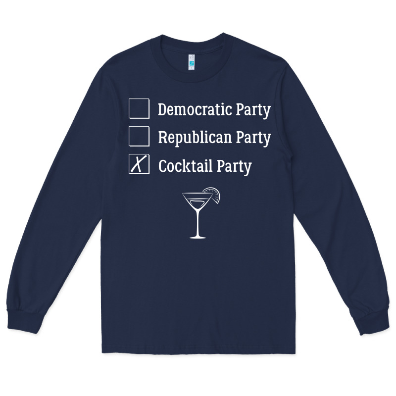 Democratic Republican Cocktail Party Funny Long Sleeve Tee by artisFamous | Teevron