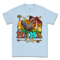 Dusty Blue mama hen western olivia Classic Tee - OliviaCreatesArt