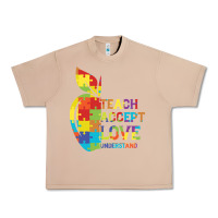 Burro Autism Teach Accept Understand Love Urban Heavy Tee - CowhideDigitalArt