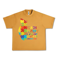 Peanut Butter Autism Teach Accept Understand Love Urban Heavy Tee - CowhideDigitalArt