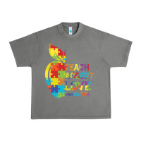 Tornado Autism Teach Accept Understand Love Urban Heavy Tee - CowhideDigitalArt