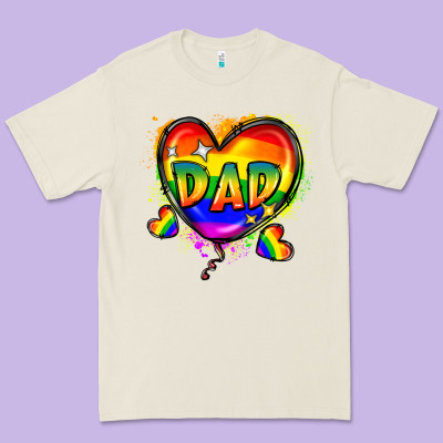 Dad Pride Premium Tee Designed By Fadigitalartstudio