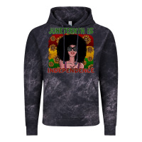 Cloud Black juneteenth is independence Vintage Hoodie - SublimationCraftShop