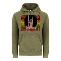 Vintage Olive juneteenth is independence Vintage Hoodie - SublimationCraftShop