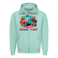 Seafoam i can totally make that Zipper Hoodie - RanaPortraitStore