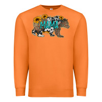 Carrot mama bear sunflowers leopard cowhide mother's day Premium Sweatshirt - Jasminsmagicworld