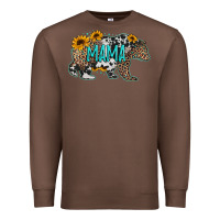 Chestnut mama bear sunflowers leopard cowhide mother's day Premium Sweatshirt - Jasminsmagicworld