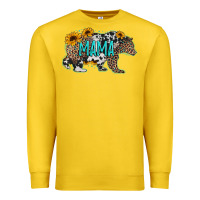 Lemon mama bear sunflowers leopard cowhide mother's day Premium Sweatshirt - Jasminsmagicworld